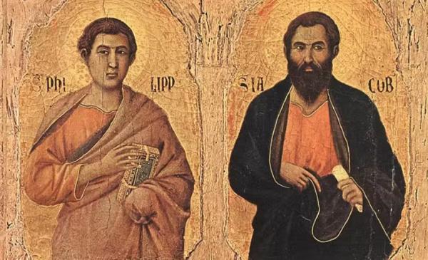 Painting of Philip and James Painting of Philip and James