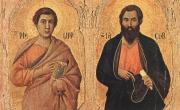 Painting of Philip and James (click for larger image)