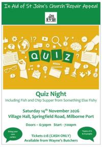 Quiz Night Poster (click for larger image)
